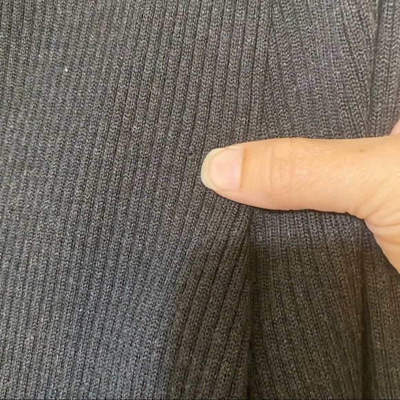 Escada Margaretha Ley Lace Knit Cardigan Wool Sweater Charcoal Black EU Sz 38 - Picture 4 of 9